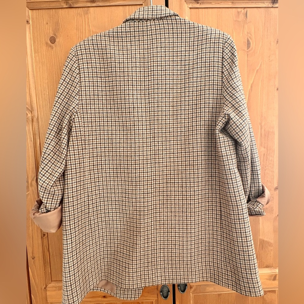 Everlane Oversized Brown Houndstooth Blazer - Picture 4 of 4
